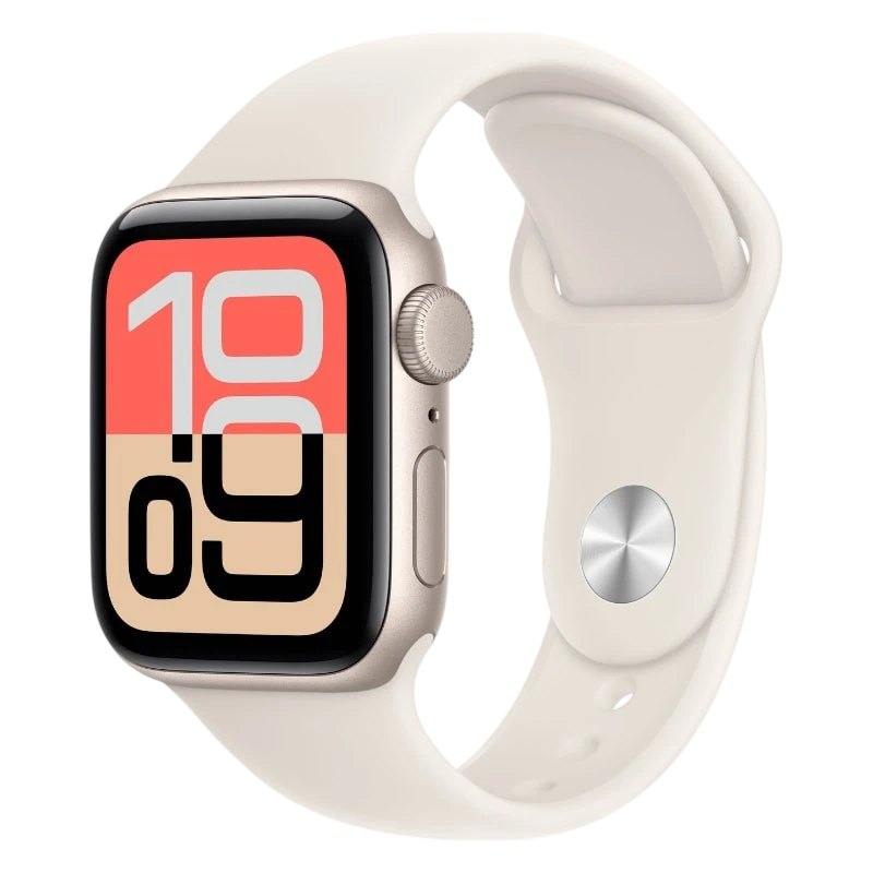 Apple Watch SE 3 GPS 40mm Blanco Estelar con Correa Deportiva Blanco M/L