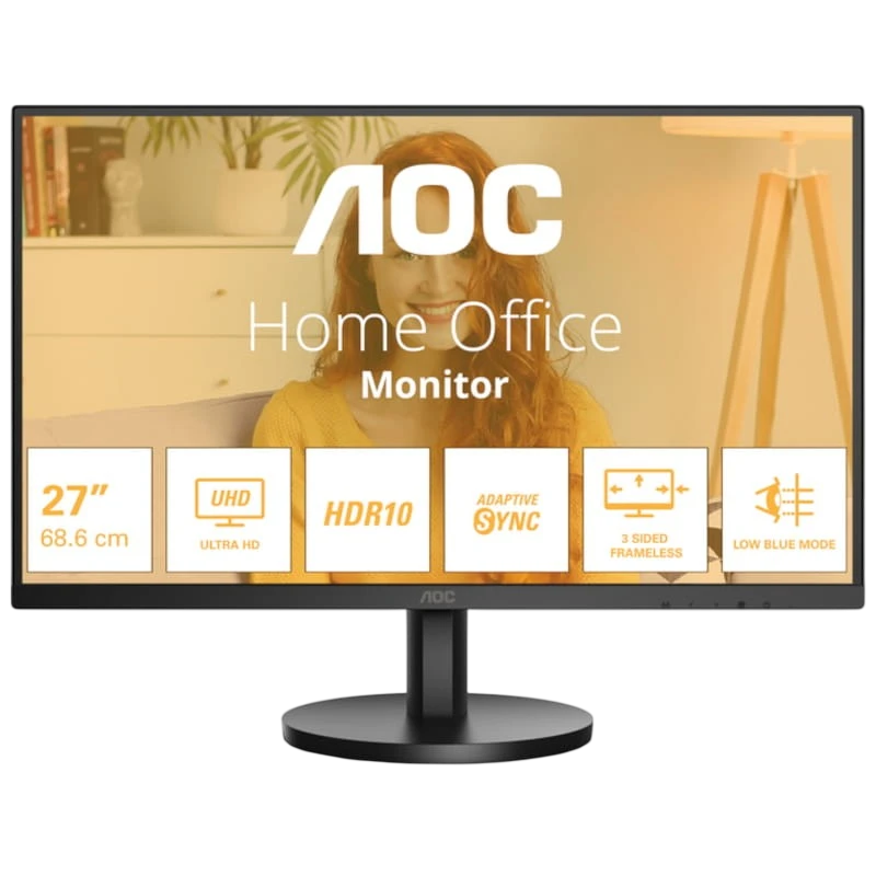 AOC B3 U27B3M 27 4K Ultra HD VA AdaptiveSync Negro - Monitor PC