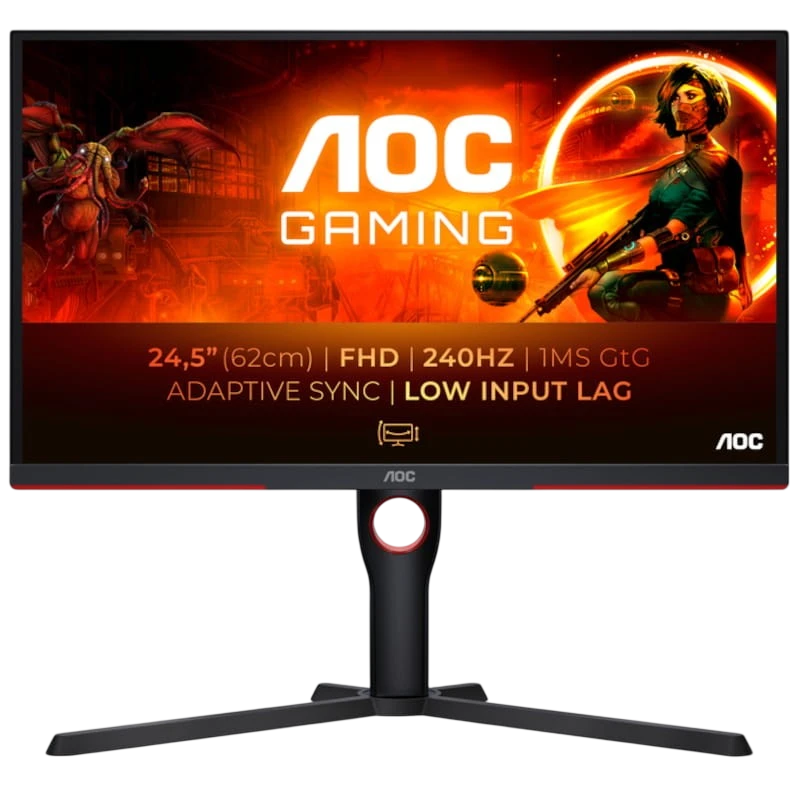 AOC G3 25G3ZM/BK 24.5 FullHD VA 240 Hz FreeSync Premium Negro - Monitor PC