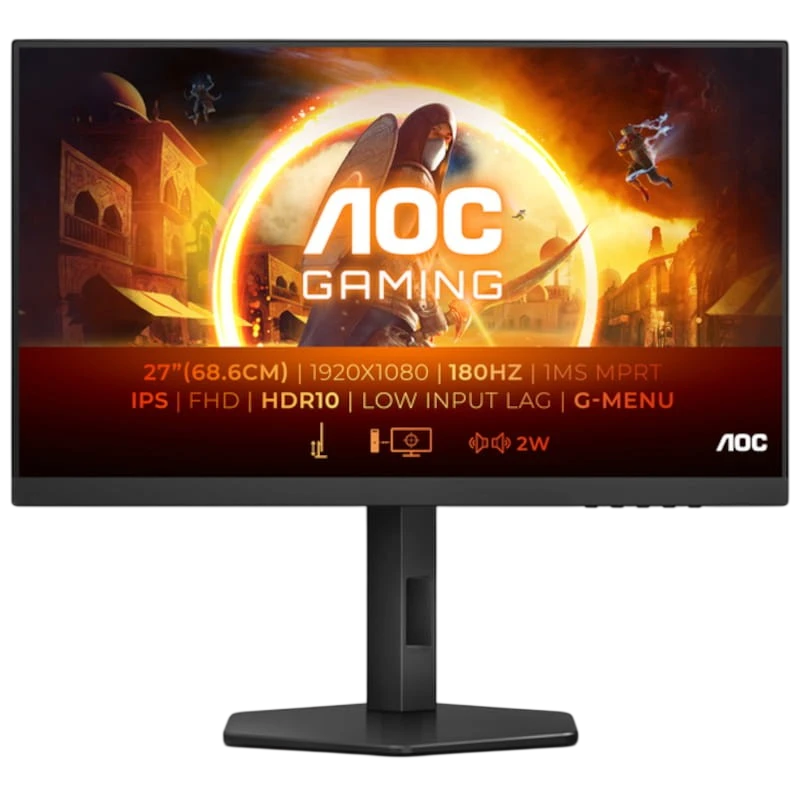 AOC G4 27G4X 27 Full HD Fast IPS G-SYNC NVIDIA Negro - Monitor PC