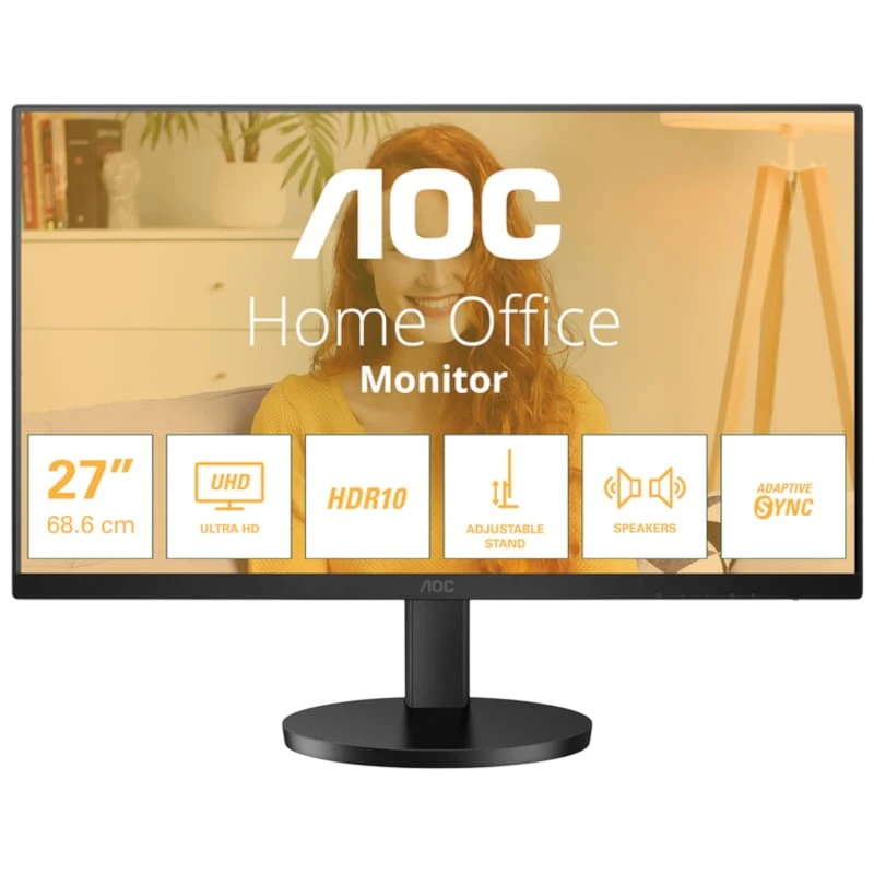 AOC U27B3AF 27" 4K Ultra HD IPS Negro -  Monitor PC