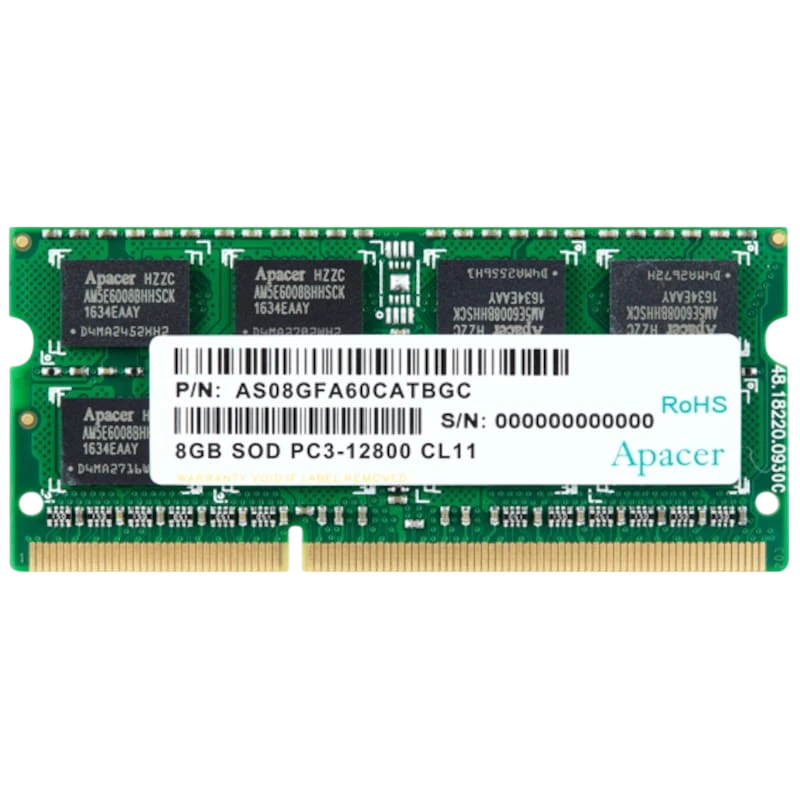 Apacer AS08GFA60CATBGJ 8 GB DDR3 1600 MHz - RAM