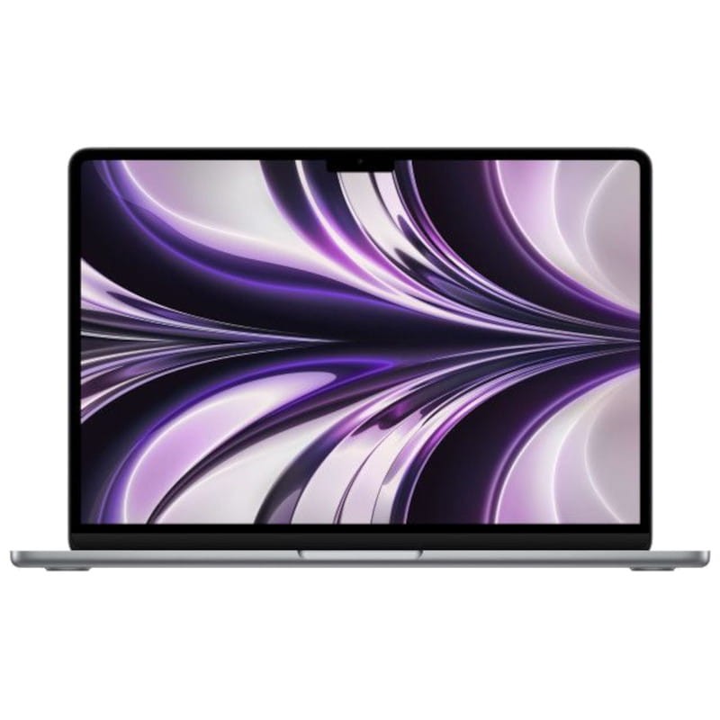 MacBook Air M2 2022 Gris Espacial renovado, pantalla Retina 13 pulgadas con notch, biseles delgados y diseño ultrafino en estado excelente
