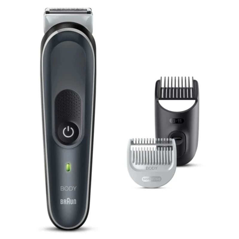 Afeitadora eléctrica Corporal Braun BodyGroomer BG5340 3 en 1 Negro/Plata