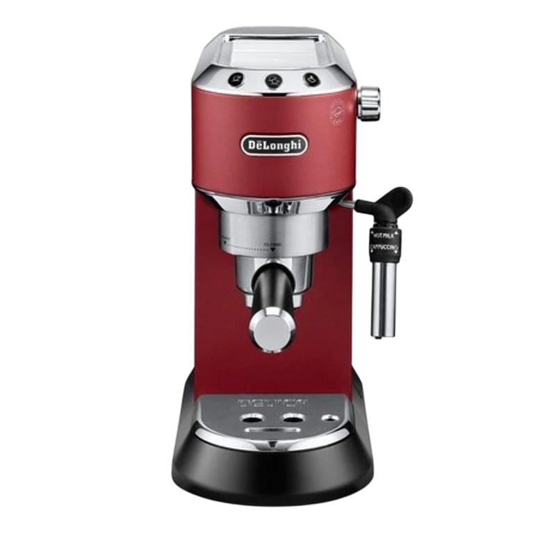 Cafetera DeLonghi EC 685R- Foto general de la cafetera; interfaz frontal