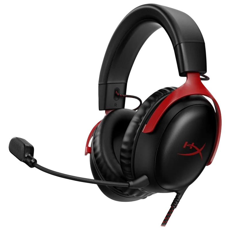 HyperX Cloud III Negro y rojo - Auriculares gaming