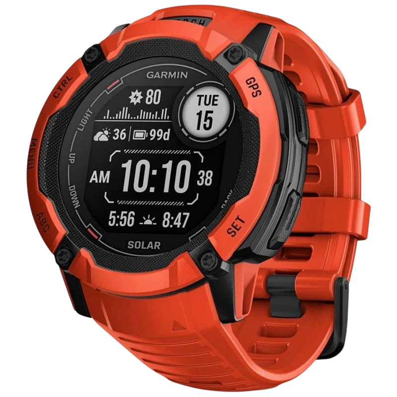 Reloj inteligente Garmin Instinct 2X Solar 50mm Rojo