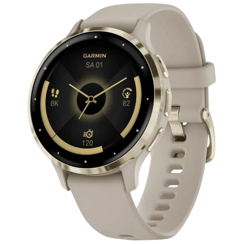 Garmin Venu 3S Beige Dorado – Reloj inteligente