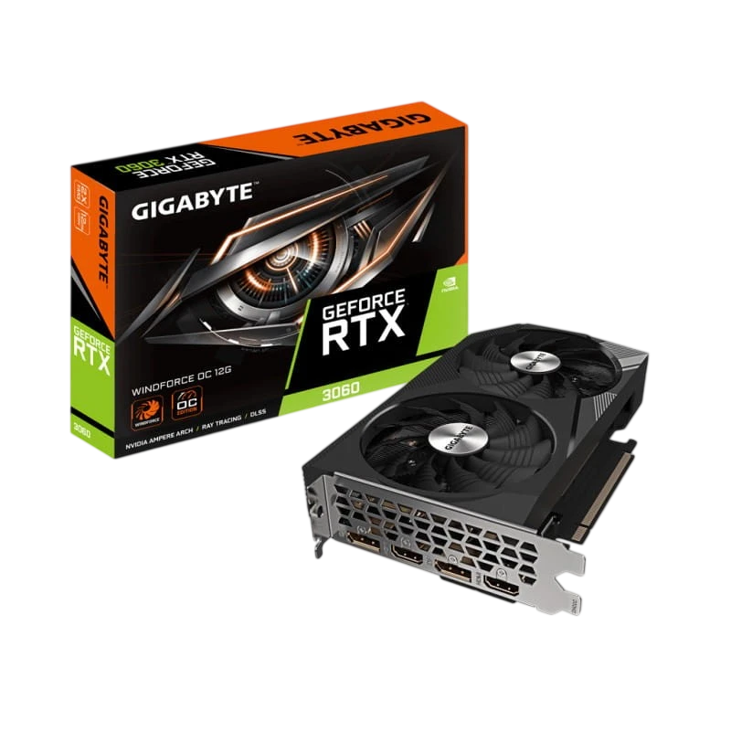 Gigabyte GeForce RTX 3060 12 GB GDDR6 Negro - Tarjeta gráfica
