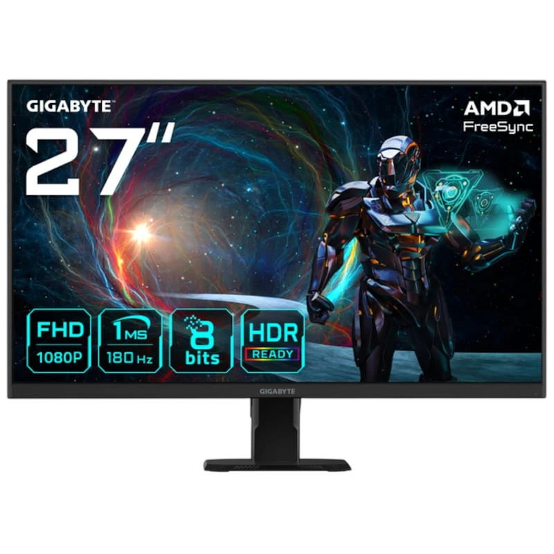 Gigabyte GS27FA 27 FHD SS-IPS 180 Hz HDR Ready FreeSync Negro - Monitor PC