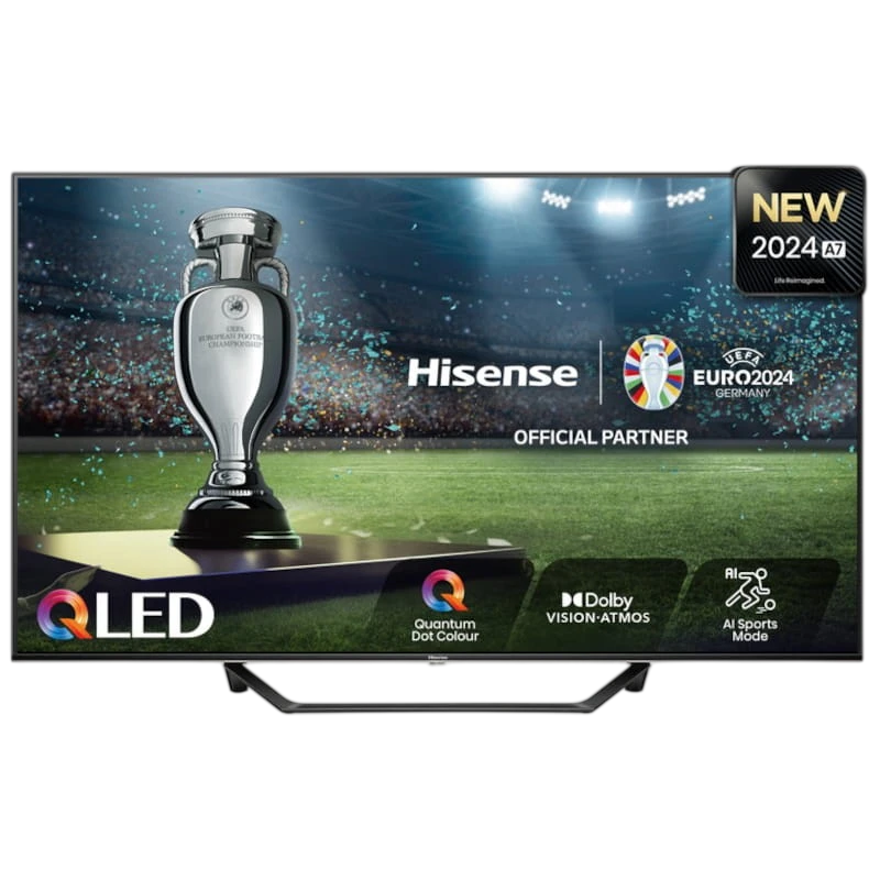 Hisense 43A7NQ 43 QLED 4K Ultra HD Smart TV Wifi Gris - Televisor