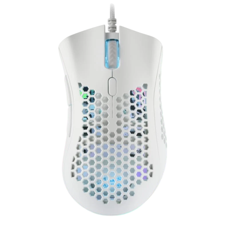 Mars Gaming MMEXW USB RGB Blanco - Ratón Gaming - 32000 DPI