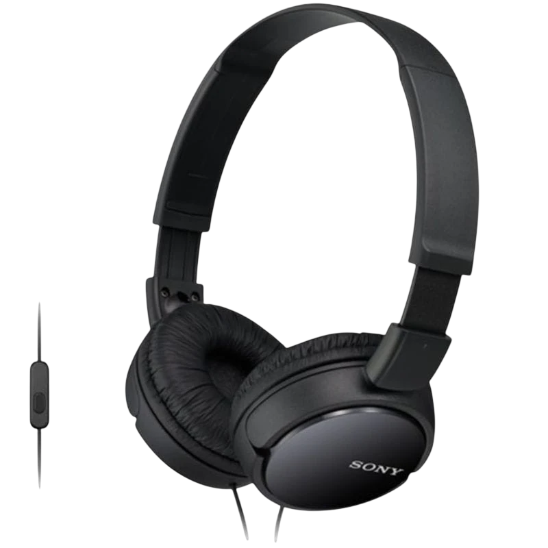 Sony MDR-ZX110AP Micrófono Plegable 30 mm 1,2 metros Android Negro - Auriculares