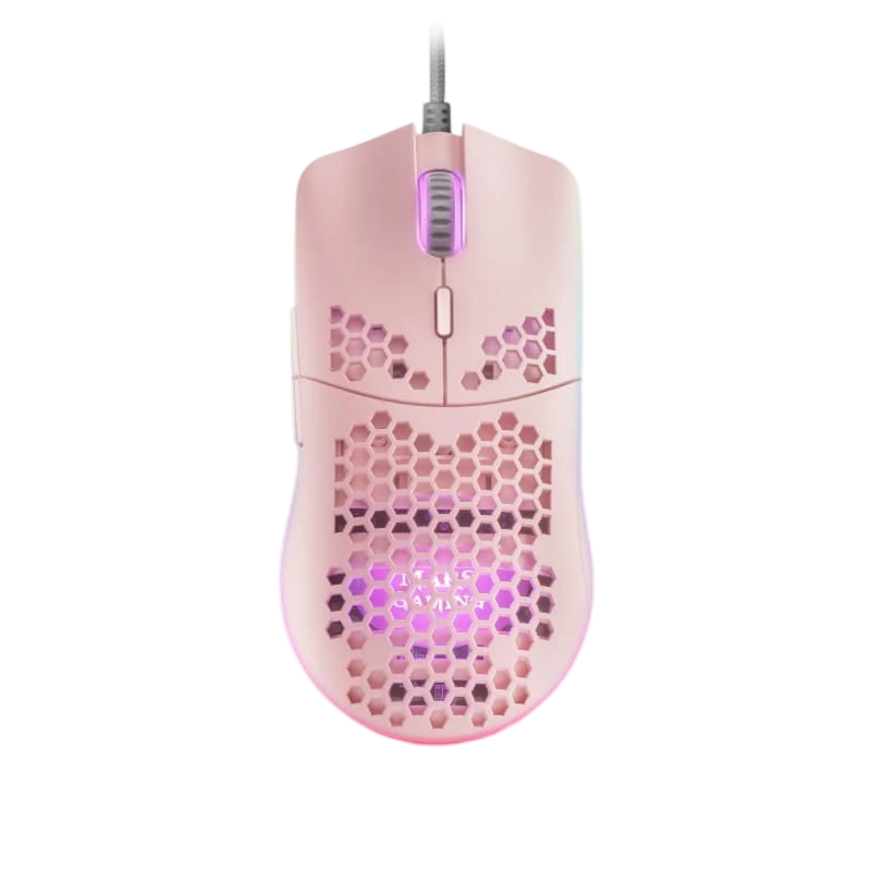 Mars Gaming MMAX RGB 12400 DPI Rosa - Ratón gaming