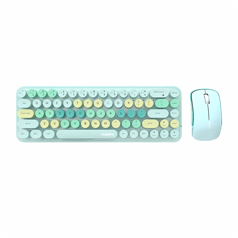 MOFII Bean 2.4G Verde - Kit teclado y ratón