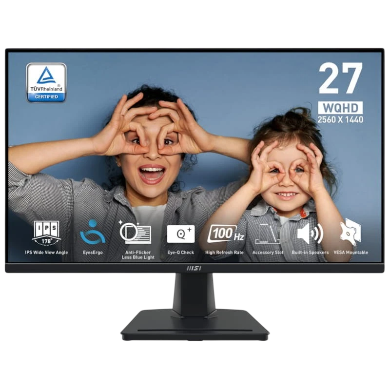 MSI Pro MP275Q 27 Wide Quad HD Adaptive Sync Negro - Monitor PC