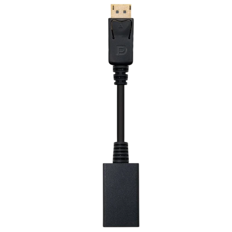 Nanocable 10.16.0502/ DisplayPort Macho - HDMI Hembra Negro - Cable Conversor