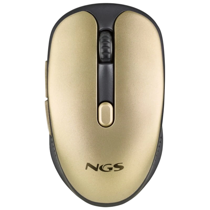NGS EVO RUST USB 1600 DPI Oro - Ratón inalámbrico