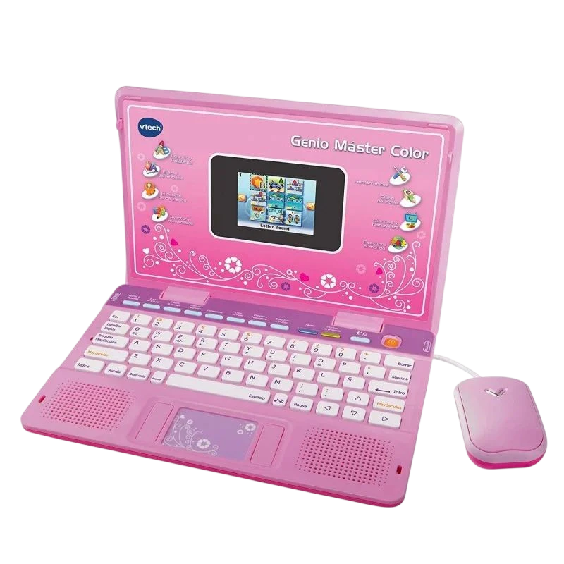 VTech Genio Máster Color Bilingüe Rosa - Portátil Infantil