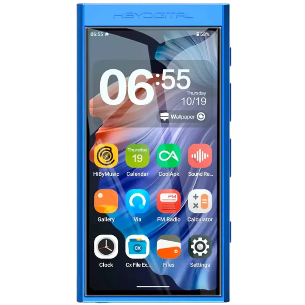 HiBy Digital M300 128Gb Azul - Reproductor Hi-Res basado en Android 13 y pantalla táctil de 4"