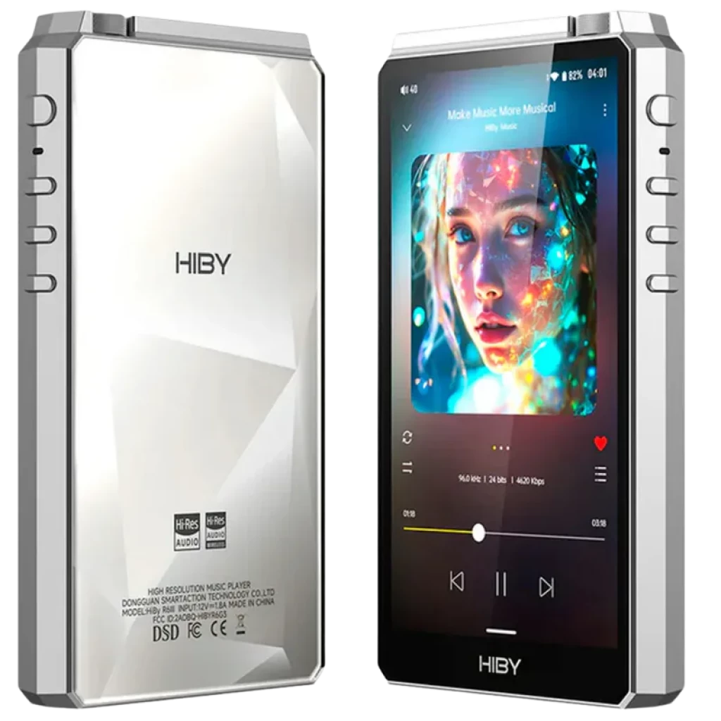Hiby R6 III (Gen 3) 2025 Plata - Reproductor de Audio Digital Hi-Res con Dac Cs43198 Android 12