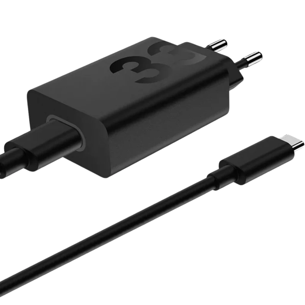 Motorola TurboPower 33W EU Carga rápida - Cargador Universal con cable 1m Negro