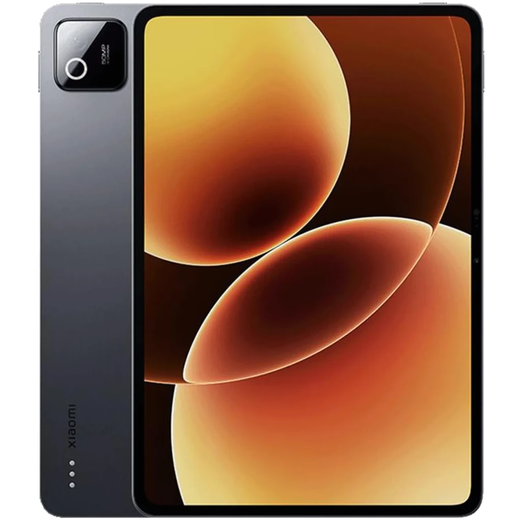 Xiaomi Pad 8 Pro azul con pantalla 11.2 casi sin bordes, cámara trasera con módulo rectangular y flash, acabado metálico y borde fino en color gris azulado