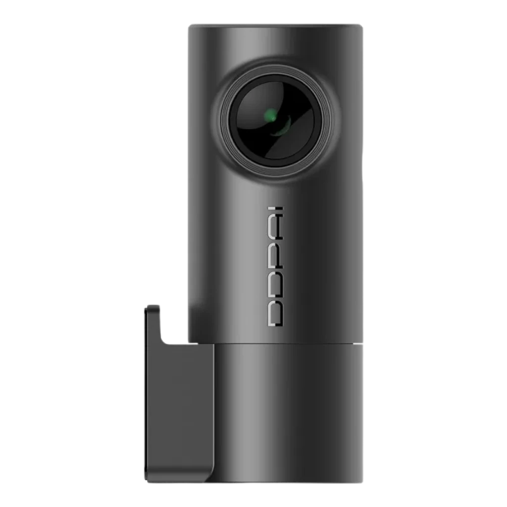 Dash cam DDPAI Mini Pro con diseño cilíndrico compacto en color negro