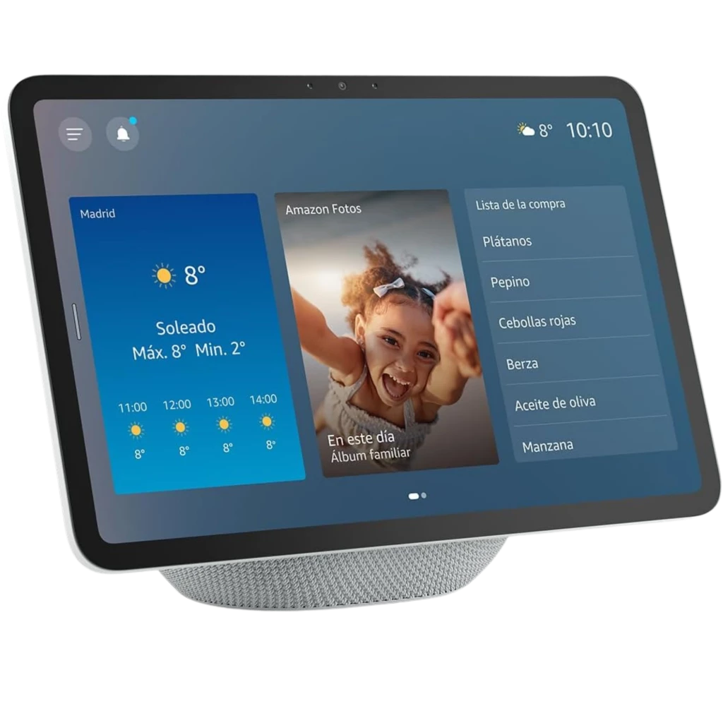 Amazon Echo Show 11 Glacial White Pantalla Full HD 11" y Hub Matter - Altavoz Inteligente con Pantalla