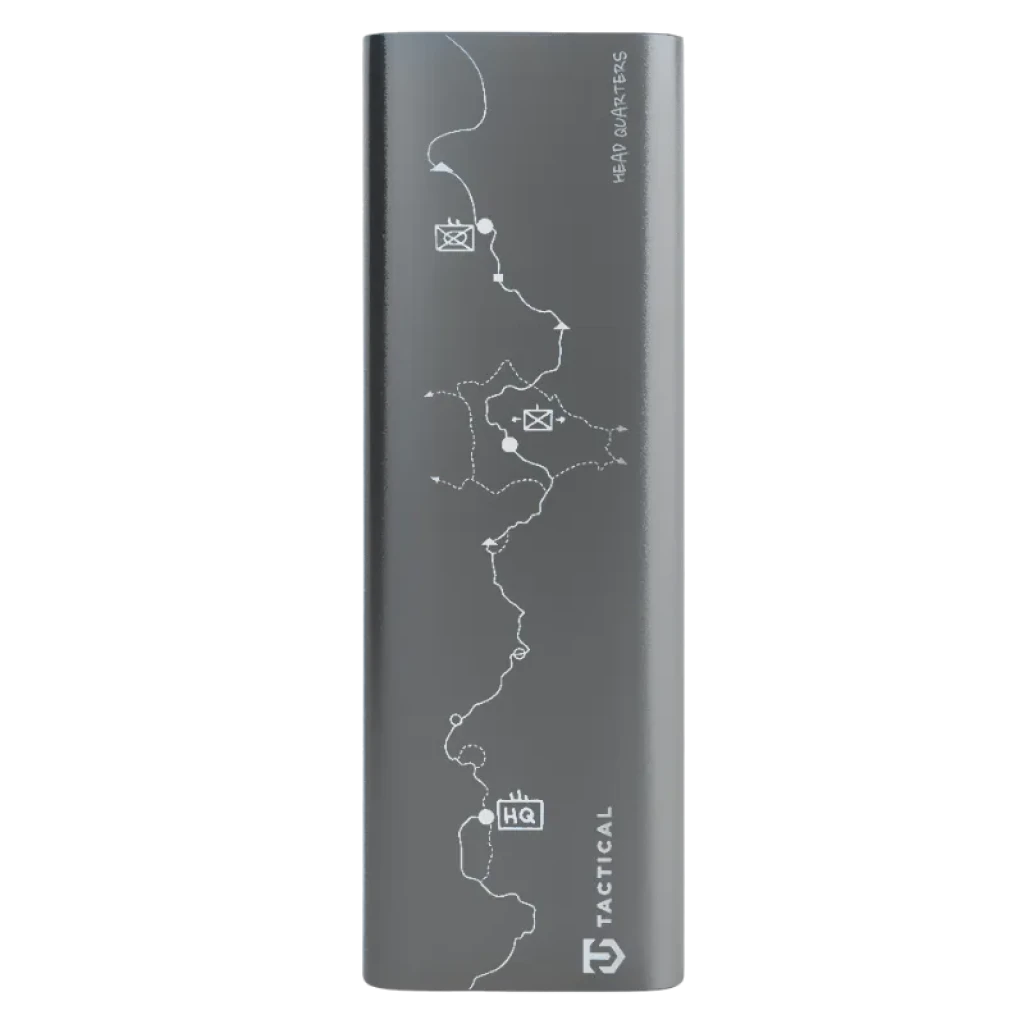 Power bank Tactical Squad Head Quarters 65W de aluminio gris
