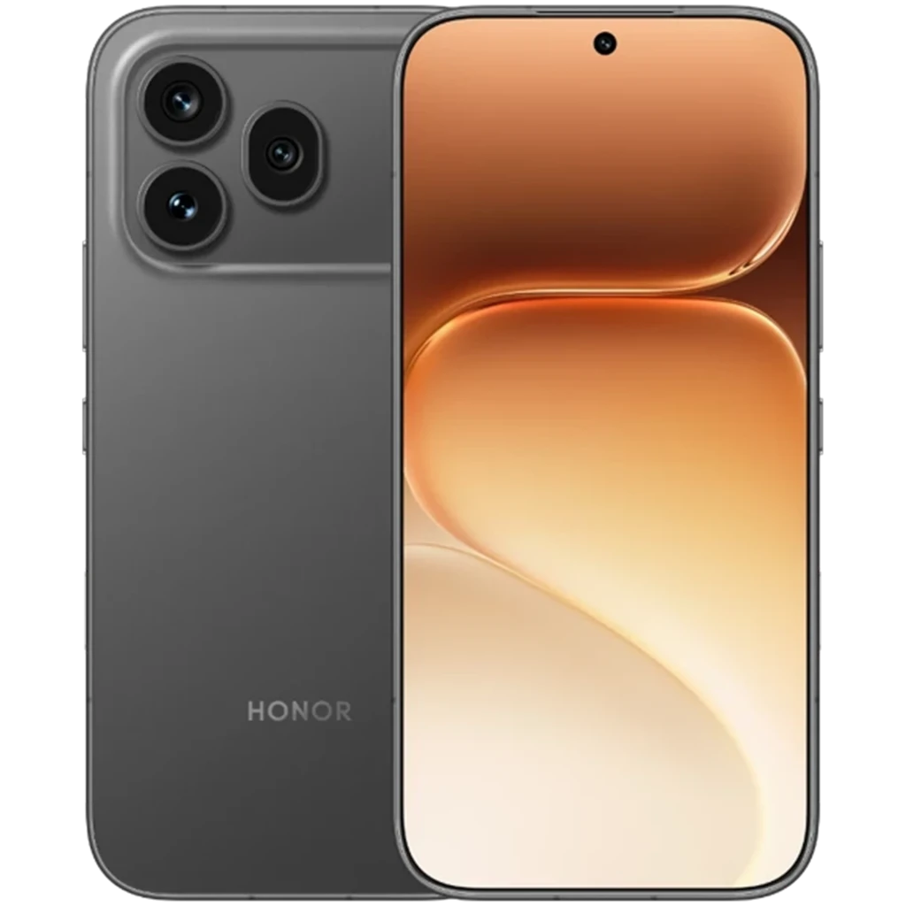 Honor 600 Pro 5G 12GB/512GB Negro, frontal y trasera con módulo de cámara de 200MP