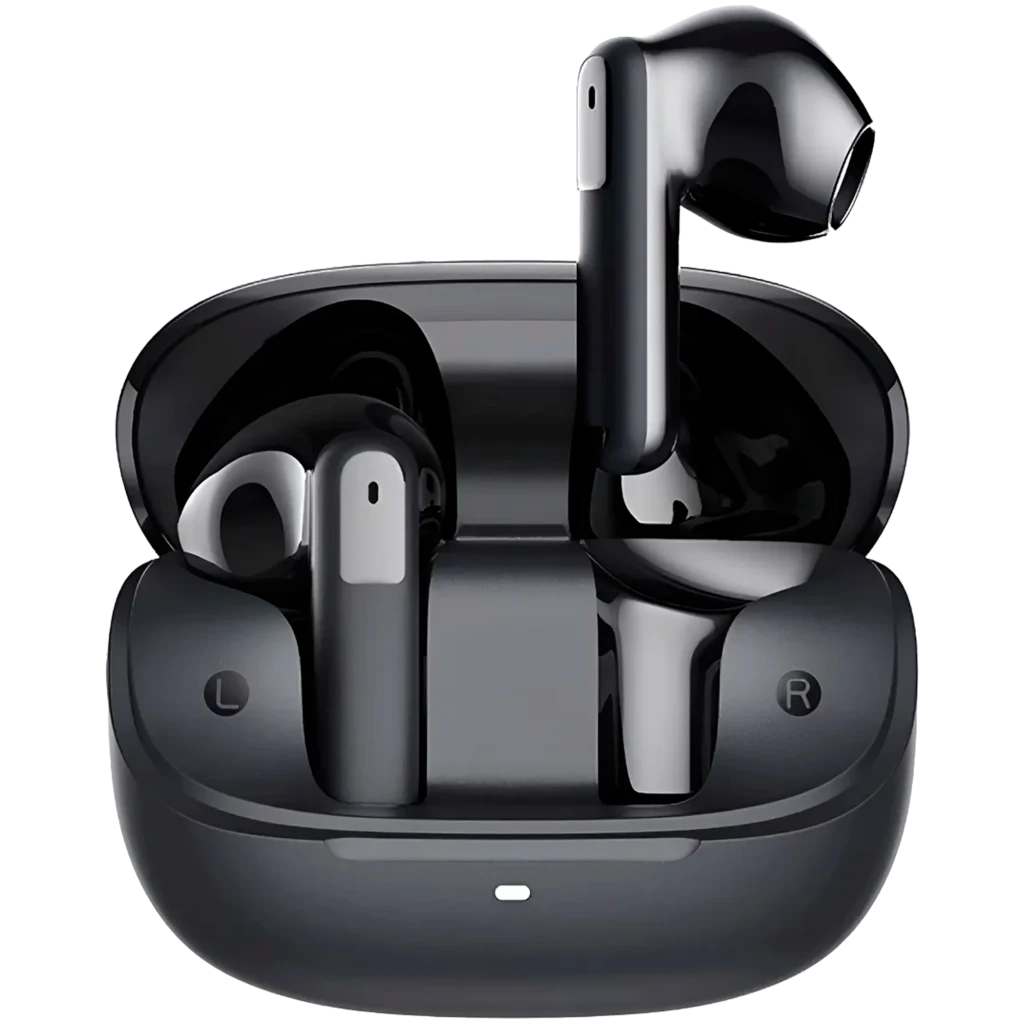 Mibro Earbuds 5 Inalámbricos IPX4 30 h Negro con estuche de carga brillante, dos auriculares intraurales L y R, diseño compacto y acabado negro pulido