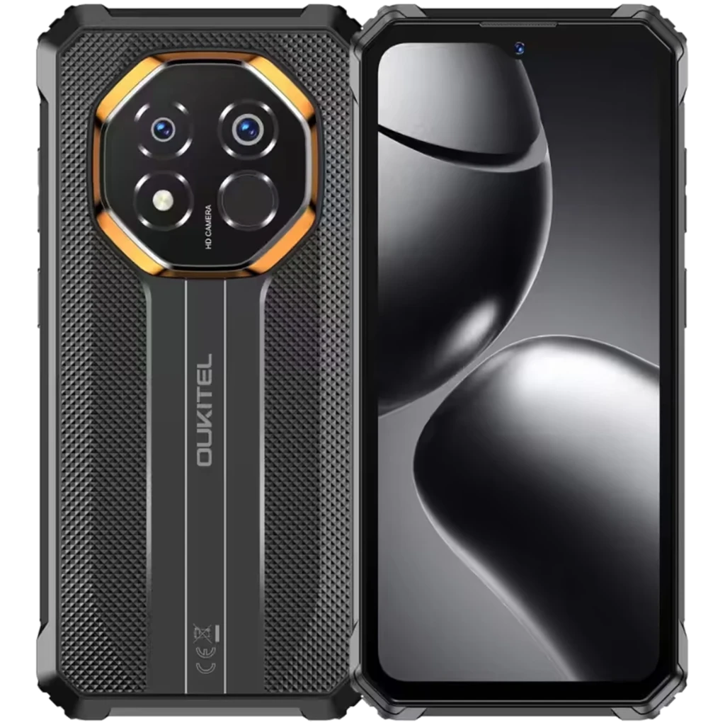 Oukitel G7 256 GB Negro IP68 10600 mAh 8GB con cuerpo rugerizado, triple cámara trasera con aro dorado, pantalla grande y bordes reforzados