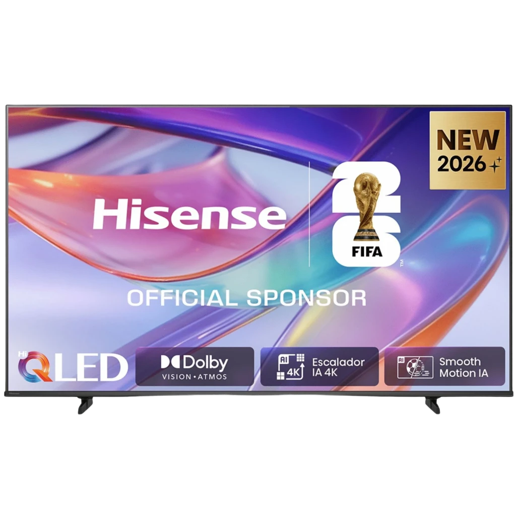 Hisense 43E79S Smart TV QLED 43 pulgadas 4K Ultra HD con biseles delgados, soporte para Dolby Vision-Atmos, escalador IA 4K y Smooth Motion IA