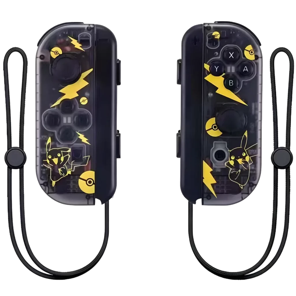 Juego de mandos J-C I+D Transparente/Amarillo compatibles con Nintendo Switch