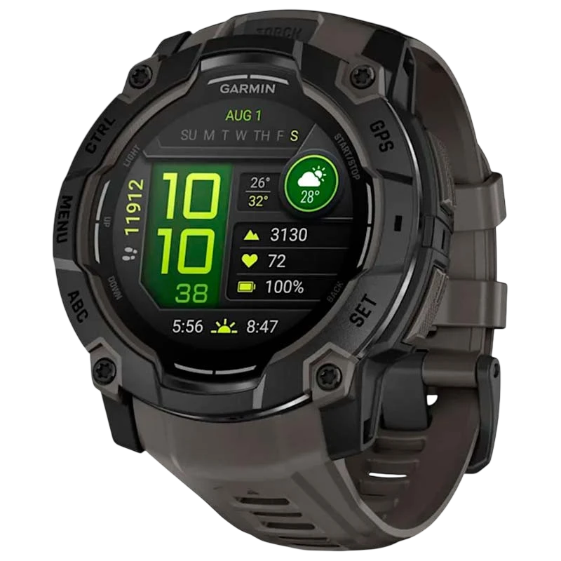 Garmin Instinct 3 AMOLED 50mm Negro con Correa Carbón