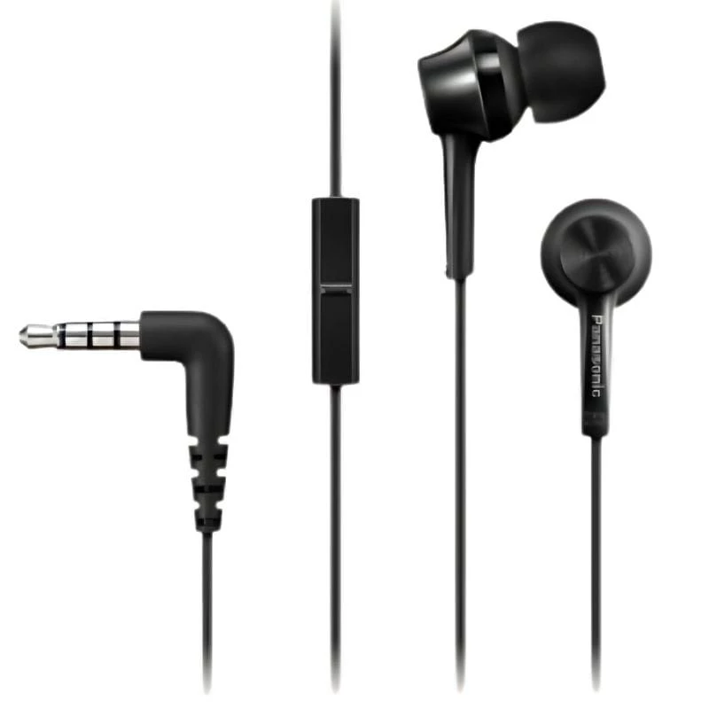 Panasonic RP-TCM115E Negro- Auriculares Alámbricos