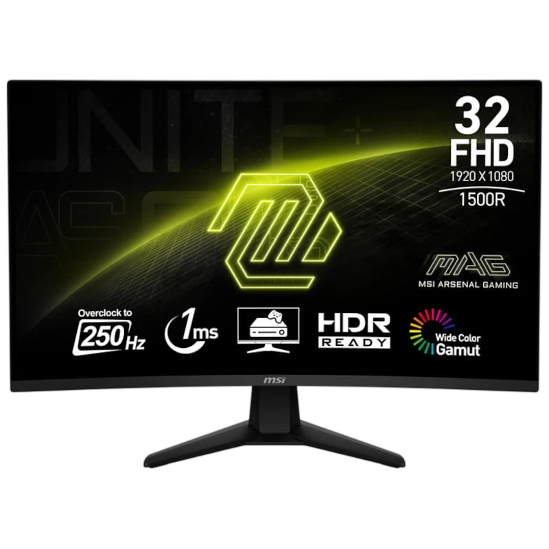 MSI MAG 32C6X 32 FullHD VA Curva 180 Hz Negro - Monitor Gaming