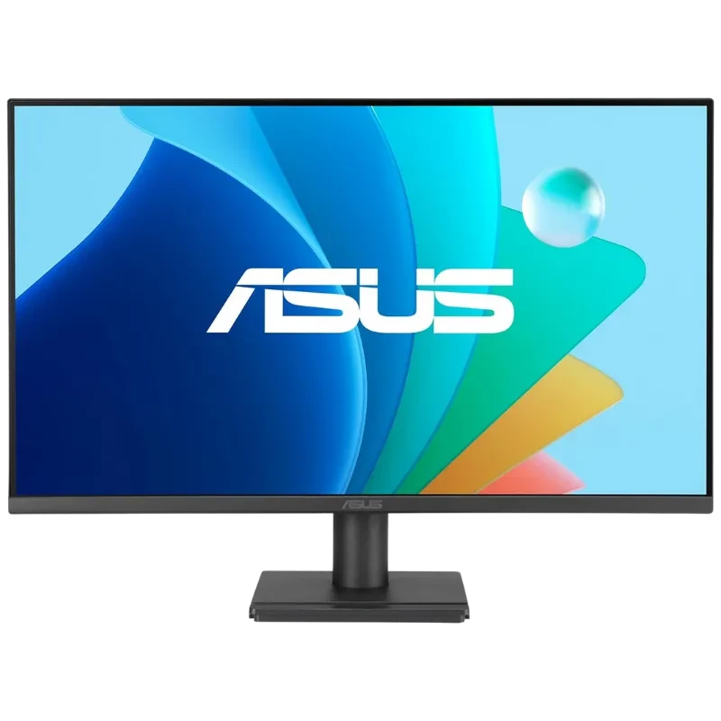 Monitor ASUS VA279HG de 27 pulgadas, panel IPS Full HD con biseles delgados, soporte robusto y acabado negro mate; pantalla vibrante y nítida ideal para