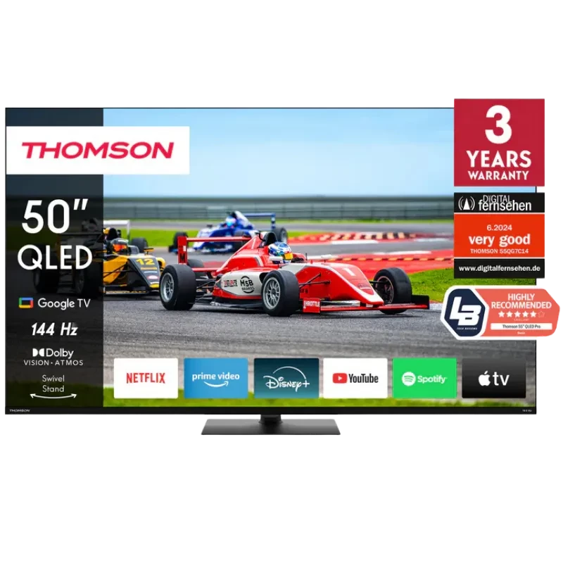  Thomson 50QG7C14 50" 4K Utra HD QLED Pro Wi-Fi Smart TV Negro 