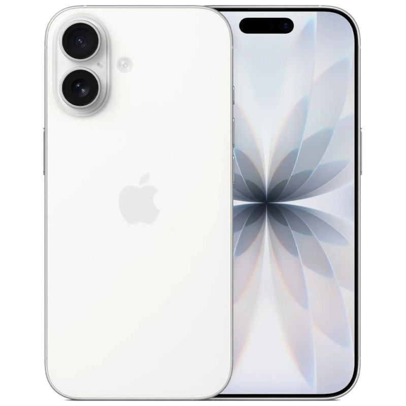 iPhone 17 512GB blanco renovado en estado excelente con doble cámara trasera, pantalla con isla dinámica y acabado blanco brillante elegante