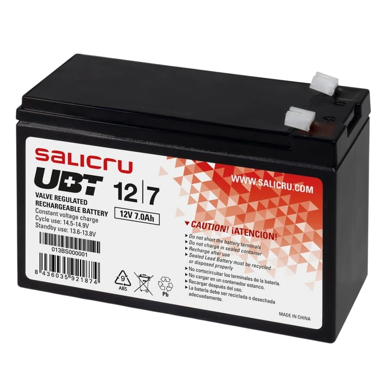 Salicru UBT 12V/7A Negro - Batería