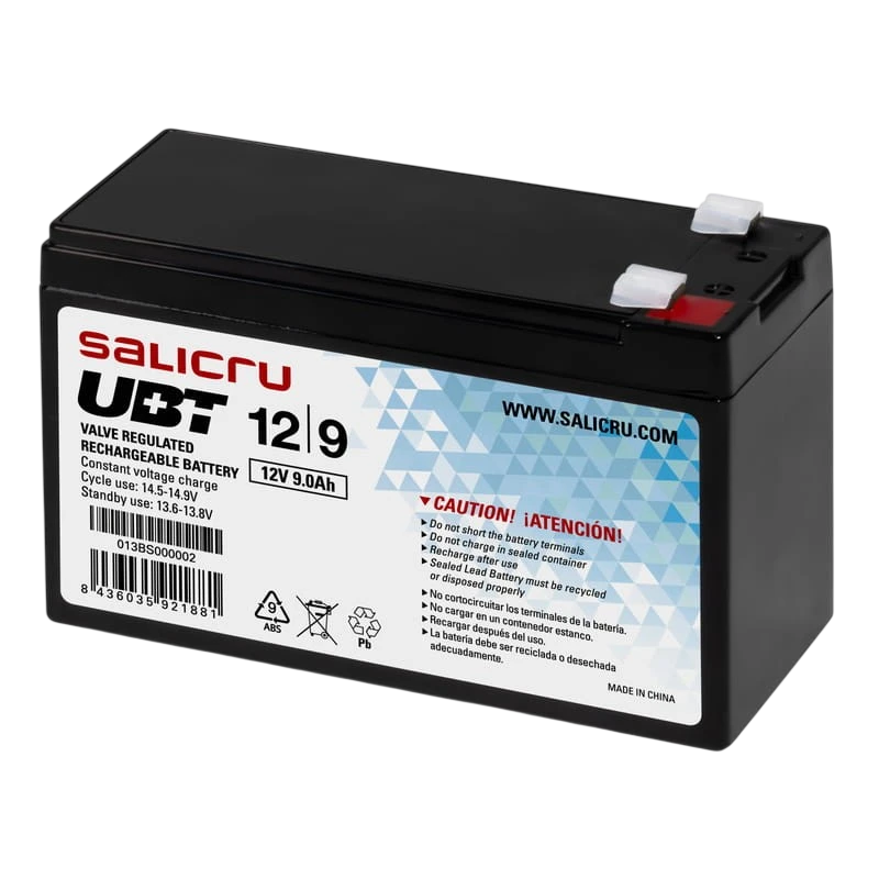 Salicru UBT 12V/9A Negro - Batería
