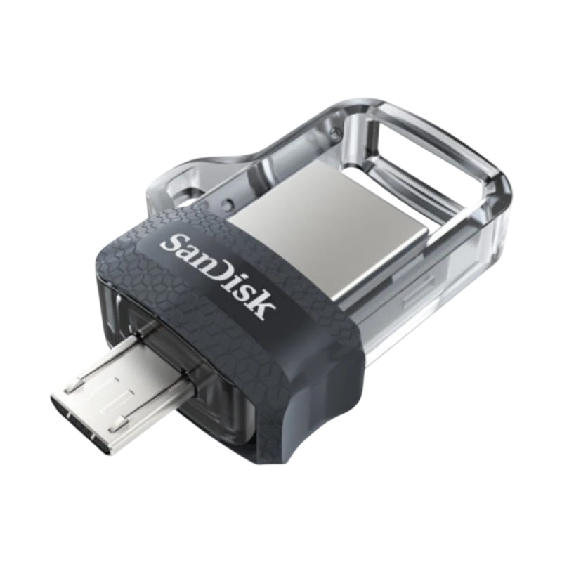 SanDisk Ultra Dual Drive m3.0 128GB USB 3.2 Negro/Plata - Pendrive USB
