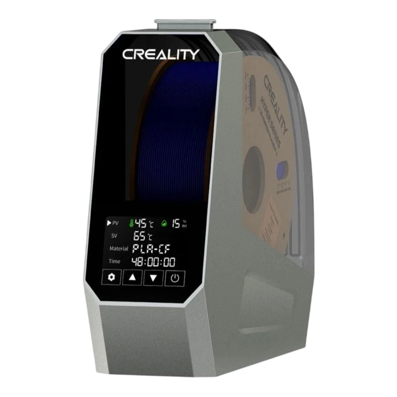 Secador de Filamentos Creality Space Pi - Para filamento de 1,75mm y 2,85mm - Temperatura ajustable de 45ºC a 70ºC - Caja con calefacción por aire PTC 360º