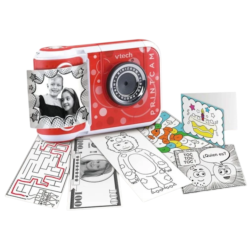 Vtech Kidizoom Print Cam Rojo - Cámara de fotos infantil instantánea